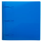 JAM Paper Heavy Duty 3" 3-Ring Flexible Poly Binder - Blue -This document holder is a staple for all of your projects, assignments, memos, school work, and any other important documents that need to be kept safe