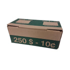 NSSCAN Die-Cut Coin Box - Dime - 50 Pack-Designed to fit exactly the specified number of wrapped coin rolls