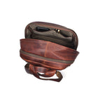 Tolredo Cronos Leather Backpack Bag - Brown-Dimensions: 20" x 15" x 5.5"