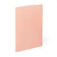 Poppin 2-Pocket Poly Folder - Blush/Light Gray-Poly Folders with Pockets are smooth to the touch and easy on the eyes