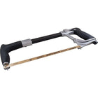 Gray Tools Heavy Duty Hacksaw 12", Top Quality Bi-metal Blade-Included bi-metal HSS 24 tip blade cuts ferrous and non ferrous metals and other materials.