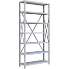 Metalware RK219 Boltless Shelving Unit, 7-Shelves, 36" x 18" x 76", Light Grey-Adjustable shelving system that provides high strength, yet economical storage capacity for your needs