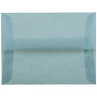 JAM Paper A2 Invitation Envelopes, 4.38 x 5.75, Ocean Blue Translucent Vellum, 250 Pack (PACV602H)-Ocean blue translucent envelope