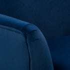 CorLiving LSS-201-C Elwood Wingback Accent Chair in Blue-Dimensions: 37"H x 32"W x 33"D