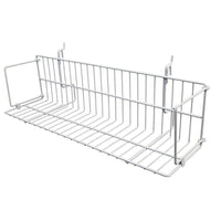Can-Bramar Universal Wire Shelf, 48" x 6.5" x 4-3/4", White, 10 Pack-48"x6.5"x43/4cm basket shelf