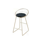 Plata Import Kylie Bar Stool, Gold, 2 Pack (BS-8321-G-S2)-Bar Stool