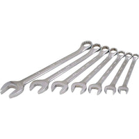 Gray Tools 7 Piece 12 Point SAE, Mirror Chrome, Combination Wrench Set, 7/16"-7/8"-Contains Sizes: 7/16", 1/2", 9/16", 5/8", 11/16", 3/4", 7/8".