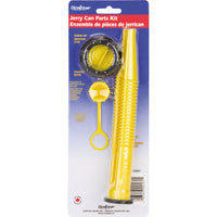 Scepter Jerry Can Replacement Cap/Stopper & Spout - 36 Pack-REPLACEMENT PARTS - Black cap, yellow stopper, spout and vent cap
