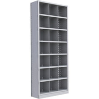 Metalware RK369 Boltless Shelving Unit, 8-Shelves, 36" x 12" x 88", Light Grey-Adjustable shelving system that provides high strength, yet economical storage capacity for your needs