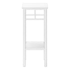 Monarch Specialties 3279 Accent Table - 28"H/White/White Metal-Product dimensions: 12 Inch W x 12 Inch D x 28 Inch H
