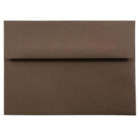 JAM Paper A7 Invitation Envelopes, 5.25 x 7.25, Chocolate Brown Recycled, 100 Pack (233711g)-Chocolate brown