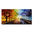 Designart A Walk Through Colour Landscape Trees Canvas Art Print, 40" x 20", (PT3504-40-20)-Print