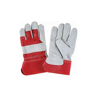 Zenith Safety Fitters Gloves, Large, Split Cowhide Palm, Cotton Inner Lining - 36 Pack-Cuff Material: Rubberized