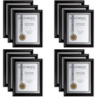 Office Works Document Frame - 11 x 8 inches - Classic Black - 12 Pack-Set: it comes in a set of 12 document frames in total, great for commercial, office or school use (all in same colour)