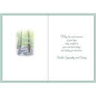 Rosedale 5-1/2" x 8" Masculine Sympathy Greeting Cards And Envelopes, 12 Pack (17551)-Card shop quality greeting cards