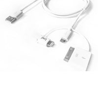 tmd Trident Micro USB/Lightning/30-pin Charger, 3.3 ft (CA4L-01WH)-Apple MFi Certified