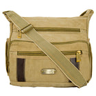 Vangoddy Crossbody Canvas Messenger Bag - Unisex - Brown-7