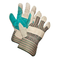Forcefield Split Leather Outside Double Palm Gloves - One Size-General purpose