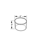 Azar Displays 4" x 4" Acrylic Cylinder (556404)-4"H x 4"W