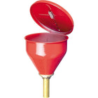 Justrite Safety Drum Funnels, 6" Flame Arrestor, 12Lb-Large 10 3/4" mouth provides quick dumping