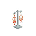 Azar Displays 5"H Acrylic Earring Tree, 10 Pack (900405)-Dimensions: 3"W x 5"H