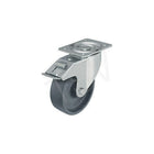 Blickle Heat-Resistant Thermoplastic Caster, 5", Caster Type: Swivel w/Brake, Frame Material: Steel (LI-POHI 125G-FI)-Wheel Diameter: 5"