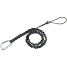 Ergodyne Squids 3100 Tool Lanyard, Bungee, Carabiner/Loop - Black - 3 Pack-Connector Type Carabiner/Loop