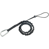Ergodyne Squids 3100 Tool Lanyard, Bungee, Carabiner/Loop - Black - 3 Pack-Connector Type Carabiner/Loop