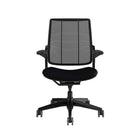 Humanscale Diffrient Smart Task Chair - Black-Free of manual controls, Diffrient Smart has a striking, sleek aesthetic, and its U-shaped back makes it the perfect fit for any high-design environment