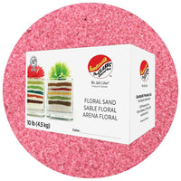 Sandtastik Floral Coloured Sand, 10 lb (4.5 kg) Box, Pink-Coarse grain with natural sparkle throughout