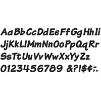 Trend Enterprises 4" Uppercase/Lowercase Italic Combo Ready Letter, Black, 579 Pack-Dimensions: 4"L