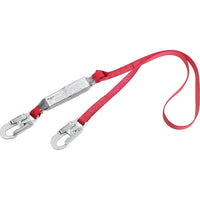 Protecta Pro Pack Shock Absorbing Lanyards, 6', Snap Hook-Pack-type shock absorber limits fall arrest forces to 900 lbs. for added safety