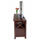 Winsome Xola TV Stand-Construction with combination of solid and composite wood in Cappuccino finish.  Assembly required.