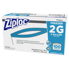Ziploc Two Gallon Freezer Bags, 13" x 15", 100 Pack-Each bag locks out freezer burn while keeping food fresh and full of taste.  Less freezer burn means less wasted food and money.