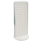 Azar Displays 20" x 8" 2-Sided Non-Revolving Pegboard Counter Unit, White Solid (700509-WHT)-Great way to showcase a featured product at the customer's eye level