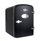 Koolatron Retro Portable 6 Can Thermoelectric Mini Fridge Cooler - 4 L / 4.2 qts - Black-The retractable carry handle makes it easy to carry, and the removable shelf lets you organize your drinks and snacks