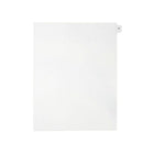 Mark Maker Legal Exhibit Index Tab White Single Tabs, 1/15th Cut, Letter Size, No Holes, Letter P, 25 Pack-White Single Tabs, 1/15th Cut