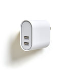 NXT Technologies Universal 2 USB Port Phone Charger - White-LED illuminated ports help you connect your device in the dark. Turn off the illumination when desired with the toggle switch