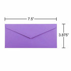 JAM Paper Monarch Recycled Envelopes - 3.875" x 7.5" - Violet Purple - 50 Pack -Quantity: 50 envelopes per pack