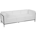 Flash Furniture  Hercules Imagination Series Leather Sofa, Lounge and Ottoman Set, White, 12 Pieces (ZBIMAGSET21WH)-Contemporary design