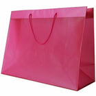 JAM Paper Shopping Bags - 15" x 12" x 6" - Ultra Fuchsia  - 100 Pack-Color: Ultra Fuchsia