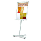 Quartet Improv Lobby Clip Frame Sign - Aluminum-18" x 24" unhinging frame edges, glare-reducing, frosted plastic overlay