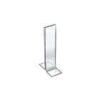 Azar Displays 8" x 2" Double Foot Acrylic Sign Holder, Clear, 10 Pack (152758)-Great to use with photo booths