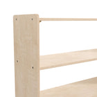 Flash Furniture Bright Beginnings Commercial Grade Extra Wide 2 Shelf Wooden Classroom Open Storage, Safe, Kid Friendly -Natural-Greenguard Certified Wood for Healthier Air Quality
