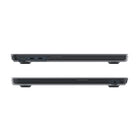 JCPal MacGuard Protective Case for 13" MacBook Air (2022 M2 / 2024 M3 / 2025 M4) - Matte Black-Non-slip rubber feet