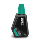 Trodat 7011 Non-Toxic Felt Stamp Pad Ink Refills - 1 oz  - Green-Nontoxic, water-based ink to re-ink a stamp pad