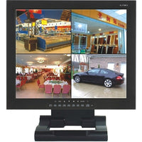 SeqCam 17 LCD Monitor w/4 CH real-time Built-in MJPEG DVR (SEQ1701)-Best for installation