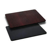 Flash Furniture 30" x 42" Rectangular Table Top with Black or Mahogany Reversible Laminate Top-Restaurant Dining Table Top