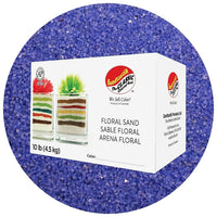 Sandtastik Floral Coloured Sand, 10 lb (4.5 kg) Box, Blue Danube-Coarse grain with natural sparkle throughout