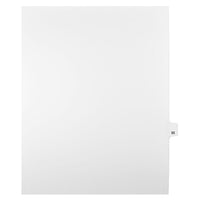 Mark Maker Legal Exhibit Index Tab White Single Tabs, 1/25th Cut, Letter Size, No Holes, Number 92, 25 Pack-White Single Tabs, 1/25th Cut
